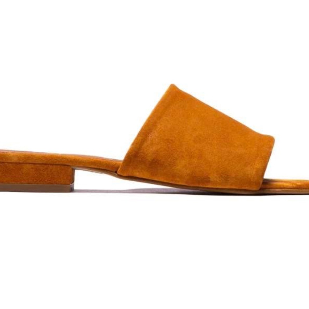 L'Intervalle Katana Gold Suede Slide
